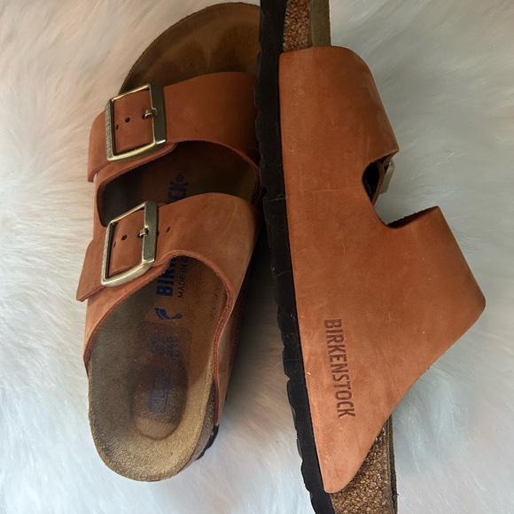Birkenstock Copper Suede Arizona, Soft Footbed, size 37, excellent condition - Picture 2 of 3
